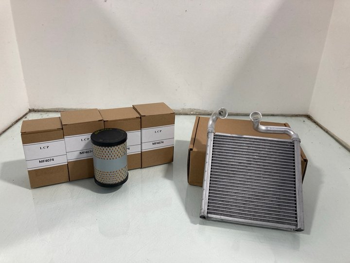 Lot 1056  
            Marchington SR12 - Parcel Delivery Only 

                
MAHLE AH 253 000S HEAT EXCHANGER TO ALSO INCLUDE 4 X HIFI GAS OIL FUEL FILTERS: L...