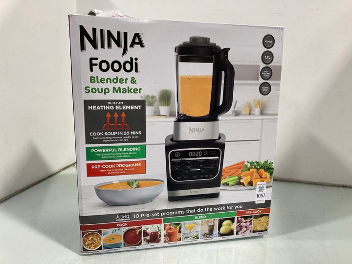 Lot 1057  
            Marchington SR12 - Parcel Delivery Only 

                
NINJA FOODI BLENDER & SOUP MAKER - MODEL HB150UK - ORIGINAL RRP £179.99: LOCATION...
