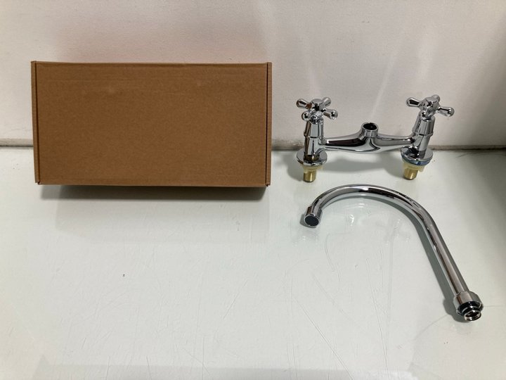 Lot 107  
            Marchington SR12 - Parcel Delivery Only 

                
VICTORIAN BATH TAP SET IN STAINLESS STEEL: LOCATION - J4