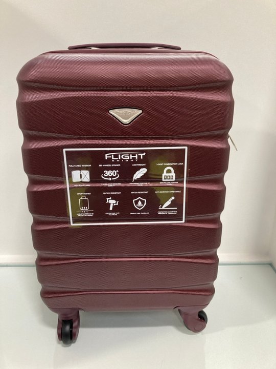 Lot 1111  
            Marchington SR12 - Parcel Delivery Only 

                
FLIGHT KNIGHT SWIVEL CABIN CASE IN BURGUNDY: LOCATION - E9