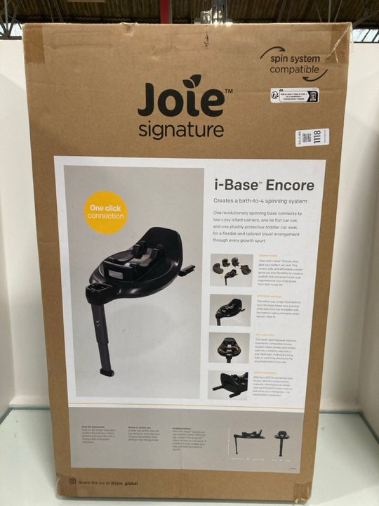 Lot 1118  
            Marchington SR12 - Parcel Delivery Only 

                
JOIE SIGNATURE I-BASE ENCORE CAR SEAT BASE - ORIGINAL RRP: £190.00: LOCATION - E9