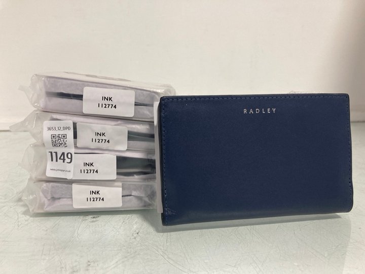 Lot 1149  
            Marchington SR12 - Parcel Delivery Only 

                
5 X RADLEY LONDON PURSES IN INK: LOCATION - E7