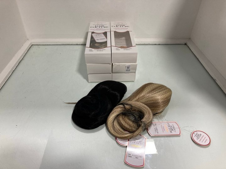 Lot 1153  
            Marchington SR12 - Parcel Delivery Only 

                
QTY OF HAIR COUTURE LUXURY PONYTAILS: LOCATION - E7
