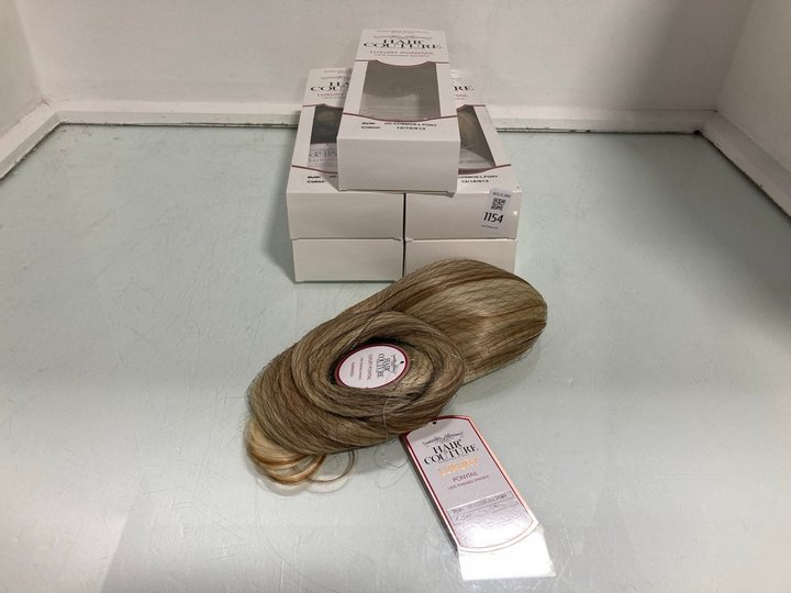 Lot 1154  
            Marchington SR12 - Parcel Delivery Only 

                
QTY OF HAIR COUTURE LUXURY PONYTAILS: LOCATION - E7