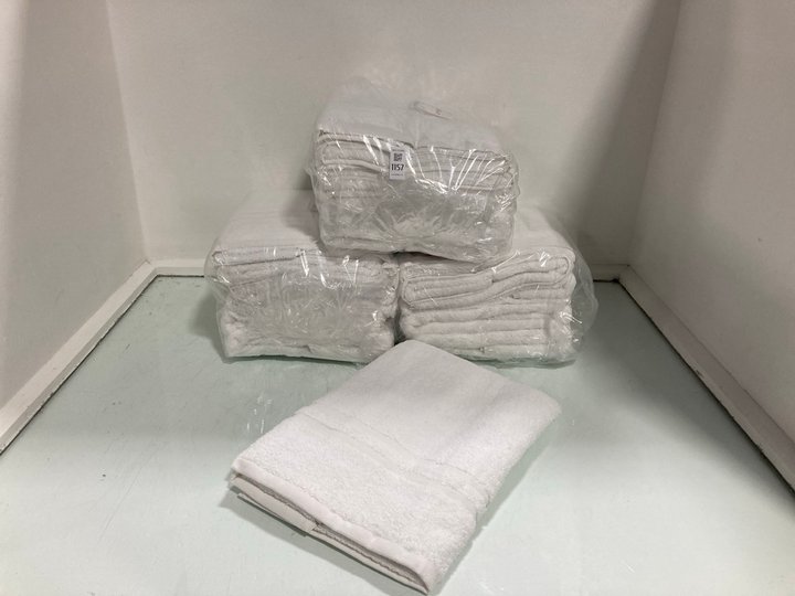Lot 1157  
            Marchington SR12 - Parcel Delivery Only 

                
QTY OF 100% COTTON TERRY BATH TOWELS IN WHITE: LOCATION - E7