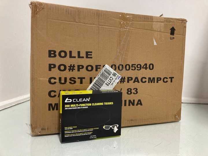 Lot 1167  
            Marchington SR12 - Parcel Delivery Only 

                
QTY OF B CLEAN 200 MULTI-FUNCTION CLEANING TISSUES: LOCATION - E7