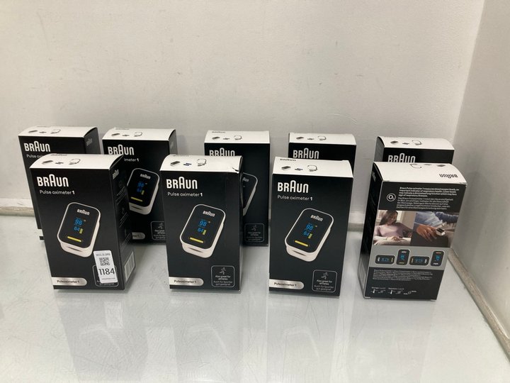 Lot 1184  
            Marchington SR12 - Parcel Delivery Only 

                
QTY OF BRAUN PULSE OXIMETER 1: LOCATION - E6