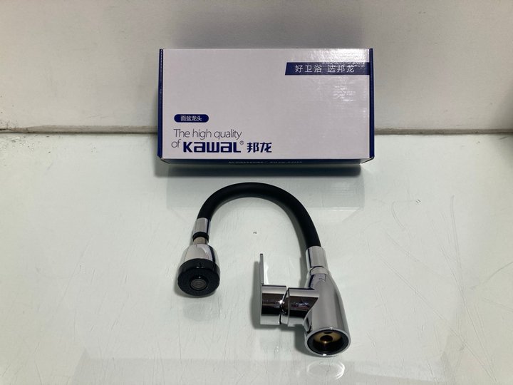 Lot 118  
            Marchington SR12 - Parcel Delivery Only 

                
KITCHEN FAUCET WITH PULL OUT SPOUT MIXER IN STAINLESS STEEL AND BLACK SILICONE: L...