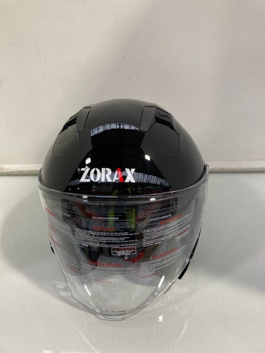 Lot 1198  
            Marchington SR12 - Parcel Delivery Only 

                
ZORAX OPEN FACE HELMET IN GLOSS BLACK - SIZE: MEDIUM: LOCATION - E5