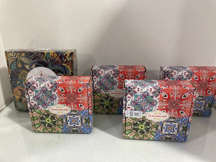 Lot 1211  
            Marchington SR12 - Parcel Delivery Only 

                
QTY OF ASSORTED CANDLES TO INCLUDE TIN CAN AROMA CANDLE: LOCATION - E5