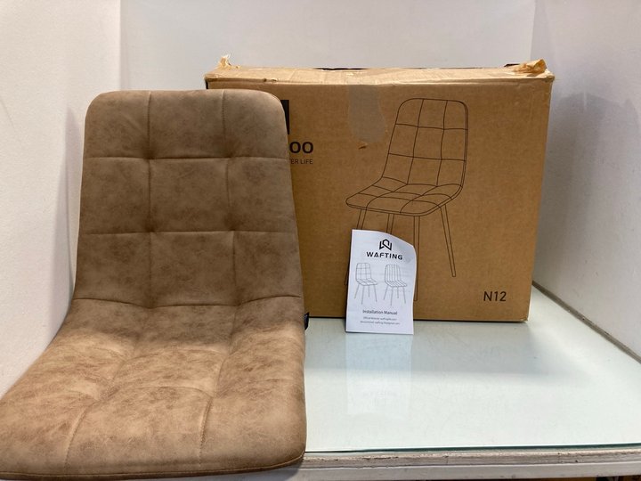 Lot 1237  
            Marchington SR12 - Parcel Delivery Only 

                
LONGTOO SET OF 2 QUILTED DINING CHAIRS IN BROWN: LOCATION - E4
