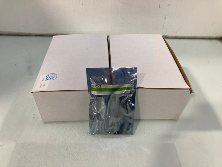 Lot 1249  
            Marchington SR12 - Parcel Delivery Only 

                
2 X BOXES OF HNZKE USB 1.35MM CHARGING CABLES IN WHITE: LOCATION - E3