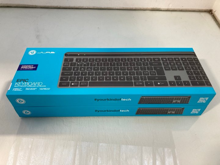 Lot 1252  
            Marchington SR12 - Parcel Delivery Only 

                
2 X JLAB EPIC MULTI DEVICE WIRELESS KEYBOARDS: LOCATION - E3
