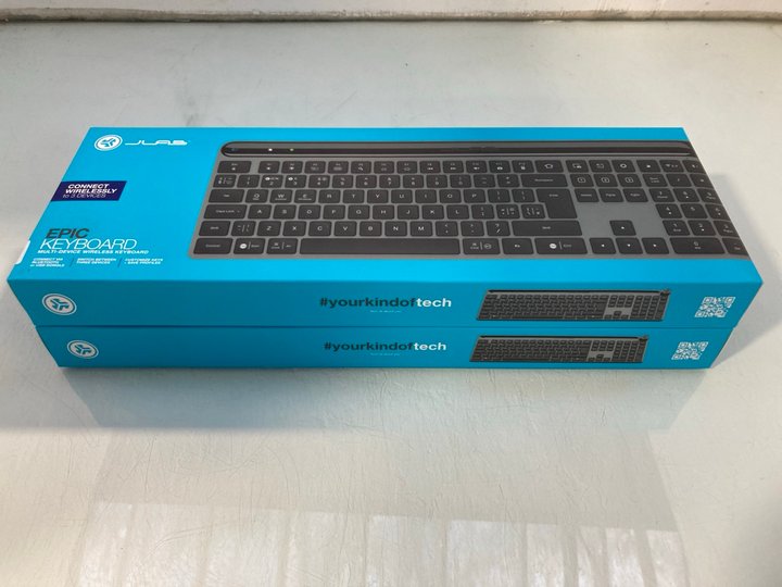 Lot 1253  
            Marchington SR12 - Parcel Delivery Only 

                
2 X JLAB EPIC MULTI DEVICE WIRELESS KEYBOARDS: LOCATION - E3
