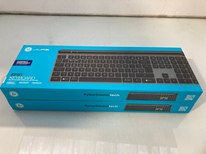 Lot 1254  
            Marchington SR12 - Parcel Delivery Only 

                
2 X JLAB EPIC MULTI DEVICE WIRELESS KEYBOARDS: LOCATION - E3
