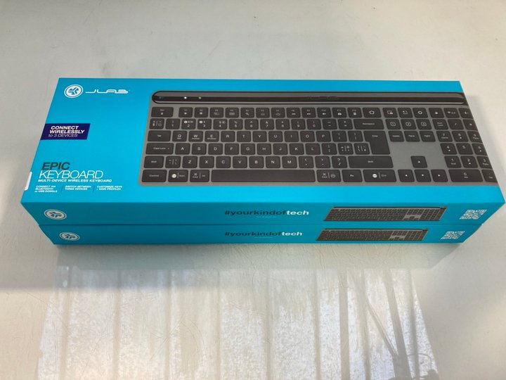Lot 1255  
            Marchington SR12 - Parcel Delivery Only 

                
2 X JLAB EPIC MULTI DEVICE WIRELESS KEYBOARDS: LOCATION - E3