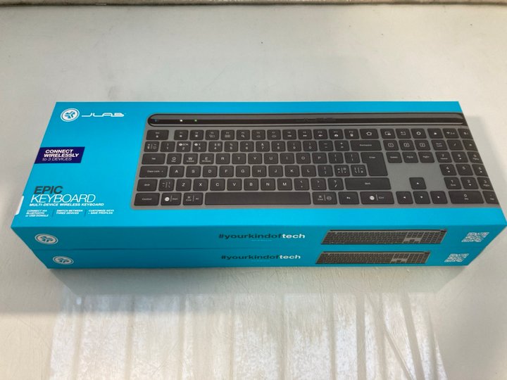 Lot 1257  
            Marchington SR12 - Parcel Delivery Only 

                
2 X JLAB EPIC MULTI DEVICE WIRELESS KEYBOARDS: LOCATION - E3