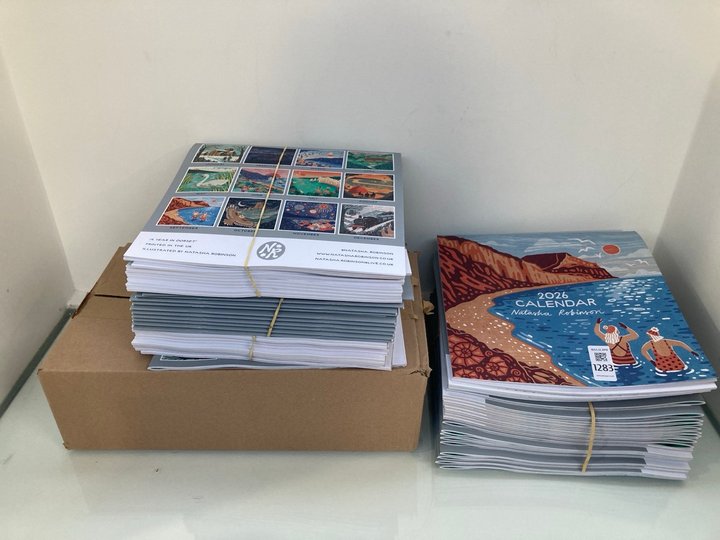 Lot 1283  
            Marchington SR12 - Parcel Delivery Only 

                
QTY OF NATASHA ROBINSON 2026 CALENDARS TO ALSO INCLUDE BOX OF A4 ENVELOPES IN WHI...