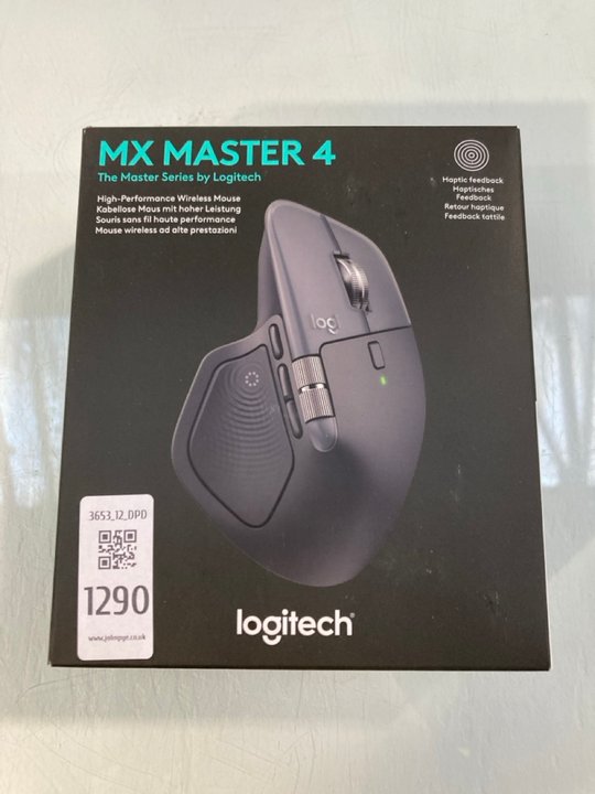 Lot 1290  
            Marchington SR12 - Parcel Delivery Only 

                
LOGITECH MX MASTER 4 HIGH PERFORMANCE WIRELESS MOUSE - ORIGINAL RRP £119.99: LOCA...
