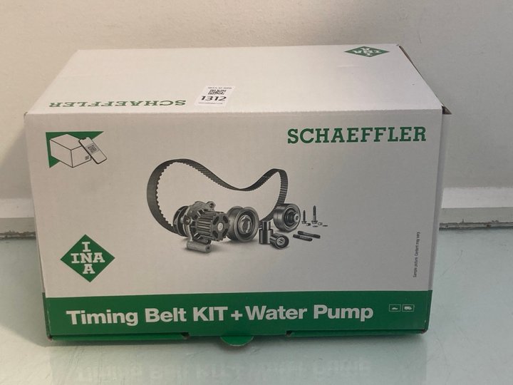 Lot 1312  
            Marchington SR12 - Parcel Delivery Only 

                
SCHAEFFLER TIMING BELT + WATER PUMP: LOCATION - E1