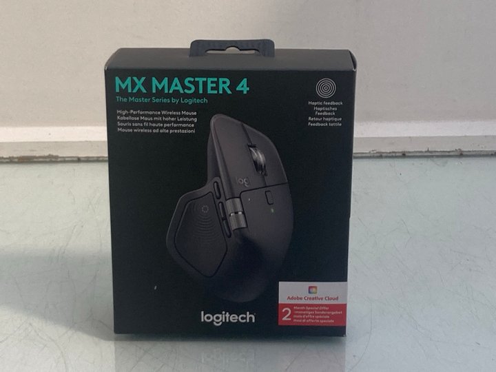 Lot 1338  
            Marchington SR12 - Parcel Delivery Only 

                
LOGITECH MX MASTER 4 HIGH PERFORMANCE WIRELESS MOUSE - ORIGINAL RRP £119.99: LOCA...