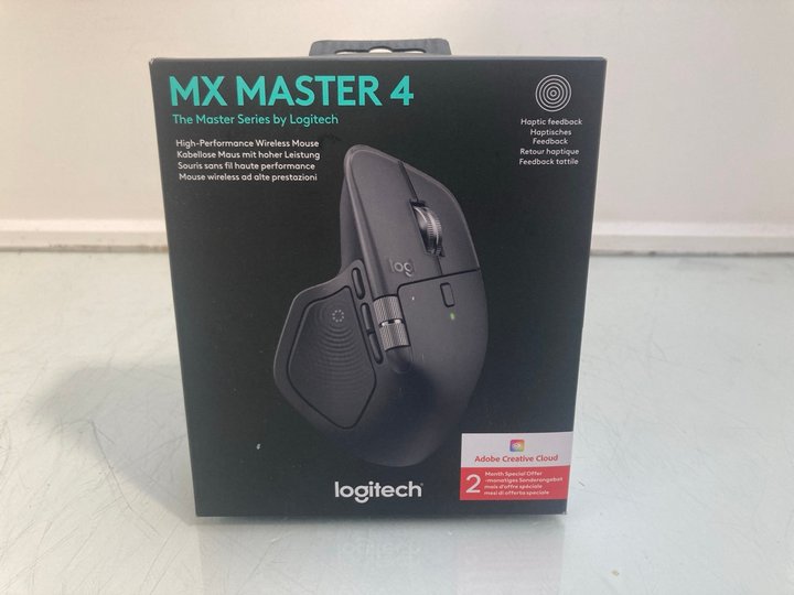 Lot 1340  
            Marchington SR12 - Parcel Delivery Only 

                
LOGITECH MX MASTER 4 HIGH PERFORMANCE WIRELESS MOUSE - ORIGINAL RRP £119.99: LOCA...