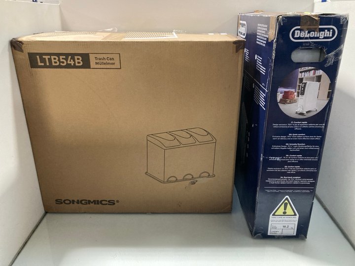 Lot 143  
            Marchington SR12 - Parcel Delivery Only 

                
SONGMICS RECYCLING BINS TO INCLUDE DELONGHI DRAGON 4 OIL FILLED RADIATOR: LOCATIO...