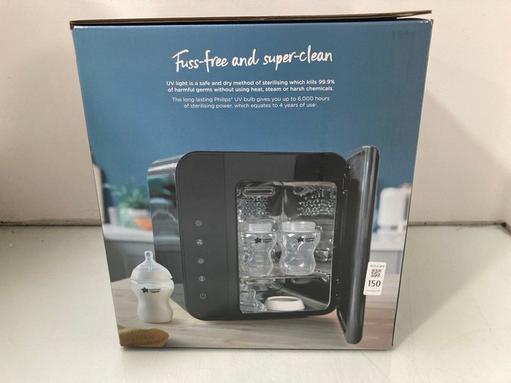 Lot 150  
            Marchington SR12 - Parcel Delivery Only 

                
TOMMEE TIPPEE ULTRA UV STERILISER ORIGINAL RRP £129.99: LOCATION - J7
