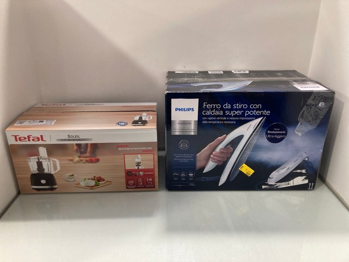 Lot 153  
            Marchington SR12 - Parcel Delivery Only 

                
QTY OF ASSORTED ITEMS TO INCLUDE PHILIPS SUPER POWERFUL IRON: LOCATION - J7