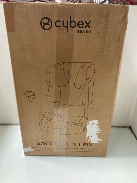 Lot 157  
            Marchington SR12 - Parcel Delivery Only 

                
CYBEX SOLUTION X I-FIX CAR SEAT IN BURGUNDY: LOCATION - J7