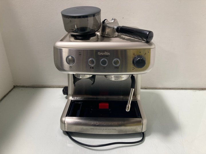 Lot 163  
            Marchington SR12 - Parcel Delivery Only 

                
BREVILLE BARISTA MAX ESPRESSO MACHINE WITH COFFEE GRINDER ORIGINAL RRP£449.99: LO...