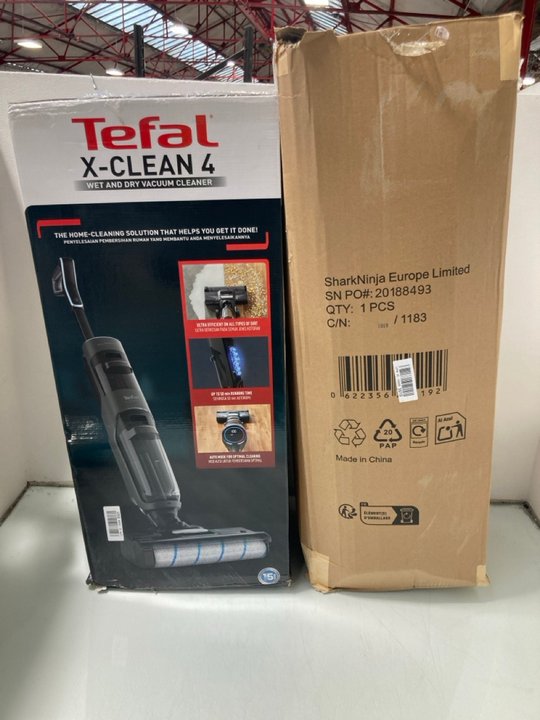 Lot 168  
            Marchington SR12 - Parcel Delivery Only 

                
TEFAL WET AND DRY CORDLESS VACUUM CLEANER TO INCLUDE SHARK LIFT AWAY CORDLESS VAC...