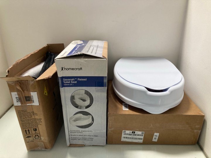 Lot 186  
            Marchington SR12 - Parcel Delivery Only 

                
QTY OF ASSORTED ITEMS TO INCLUDE HOMECRAFT SAVANAH RAISED TOILET SEAT: LOCATION -...