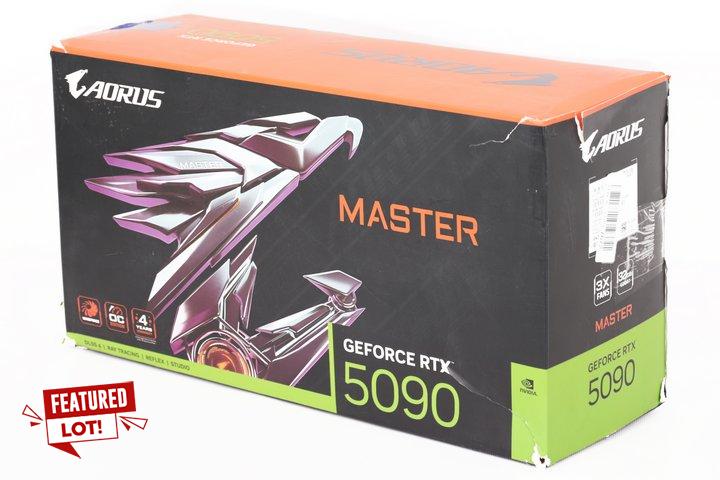 Lot 1  
            Marchington SR12 - Parcel Delivery Only 

                
GIGABYTE AORUS NVIDIA GEFORCE RTX 5090 MASTER 32GB GDDR7 BLACKWELL GRAPHICS CARD ...
