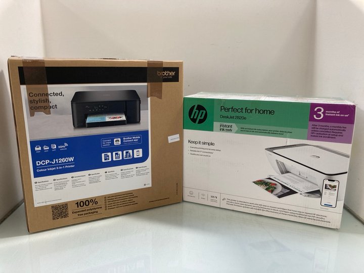 Lot 219  
            Marchington SR12 - Parcel Delivery Only 

                
HP DESKJET 2820E TO INCLUDE BROTHER DCP-J1250W PRINTER: LOCATION - J13