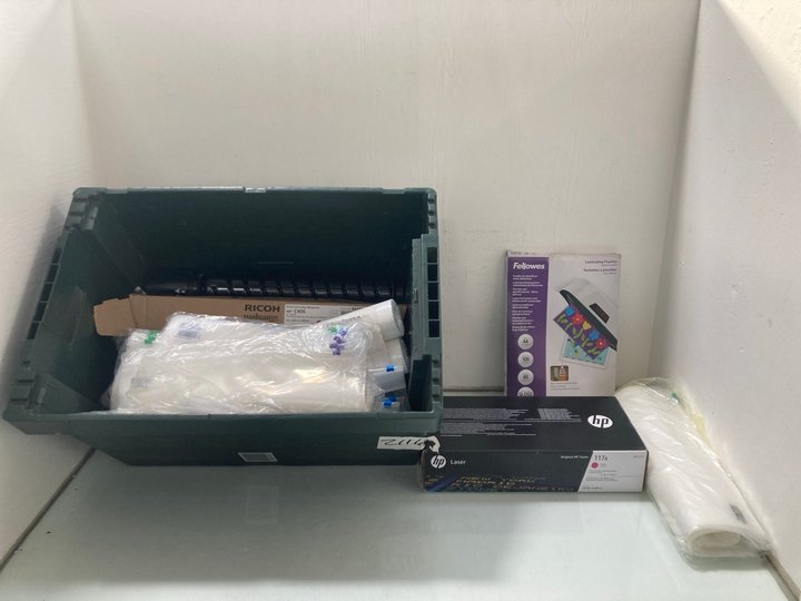 Lot 242  
            Marchington SR12 - Parcel Delivery Only 

                
QTY OF ASSORTED STATIONARY EQUIPMENT TO INCLUDE FELLOWES A4 100 SHEET LAMINATING ...