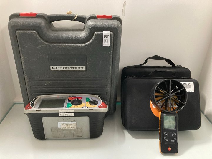 Lot 261  
            Marchington SR12 - Parcel Delivery Only 

                
QTY OF ASSORTED ITEMS TO INCLUDE MEGGER MULTIFUNCTION TESTER: LOCATION - J16