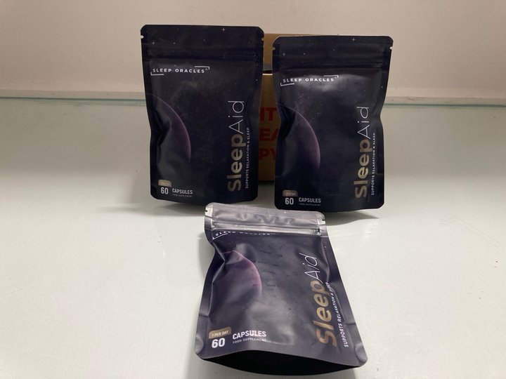 Lot 271  
            Marchington SR12 - Parcel Delivery Only 

                
QTY OF SLEEP ORACLES SLEEP AID FOOD SUPPLEMENT CAPSULES: LOCATION - J15