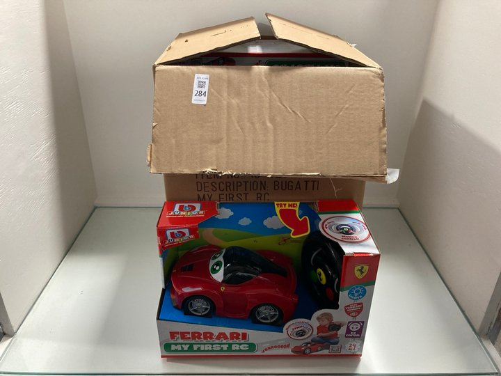 Lot 284  
            Marchington SR12 - Parcel Delivery Only 

                
4 X JUNIOR MY FIRST RC CAR 2X RED 2X BLUE: LOCATION - J15