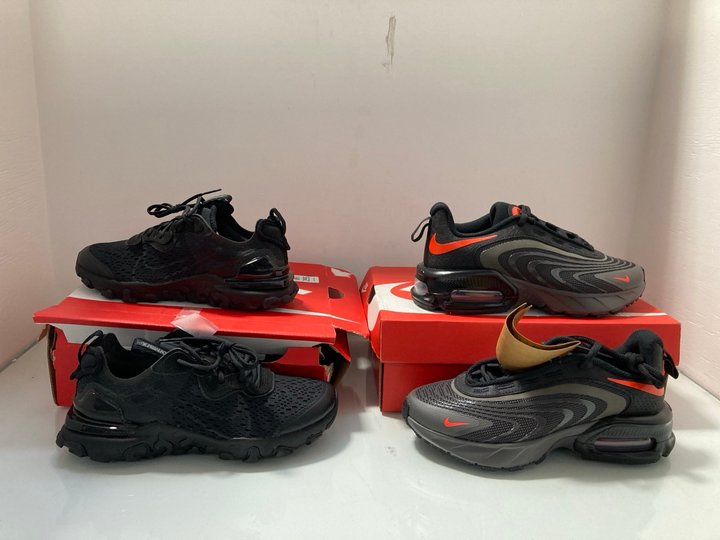 Lot 295  
            Marchington SR12 - Parcel Delivery Only 

                
NIKE REACT VISION TRAINERS IN BLACK - UK SIZE 3 TO INCLUDE NIKE AIR MAX FIRE TRAI...