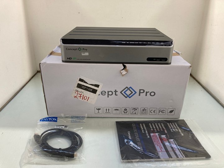 Lot 317  
            Marchington SR12 - Parcel Delivery Only 

                
CONCEPT PRO ELITE 16 CHANNEL 8MP NVR MODEL: VUHDIPE-16-3: LOCATION - J19