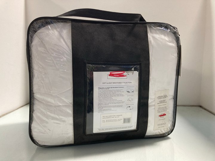 Lot 338  
            Marchington SR12 - Parcel Delivery Only 

                
THE WHITE COMPANY SOFT, LIGHT & BREATHABLE COMFORTER IN KING SIZE 106" X 92" - UL...