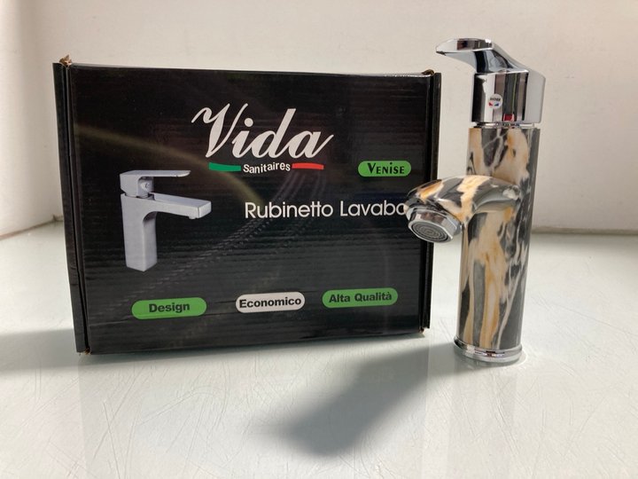 Lot 341  
            Marchington SR12 - Parcel Delivery Only 

                
VIDA RUBINETTO LAVABO MIXER TAP IN MARBLE/CROMO: LOCATION - J21