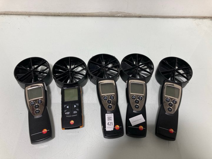 Lot 421  
            Marchington SR12 - Parcel Delivery Only 

                
QTY OF ASSORTED TESTO ITEMS TO INCLUDE TESTO 417 ANEMOMETER: LOCATION - I13