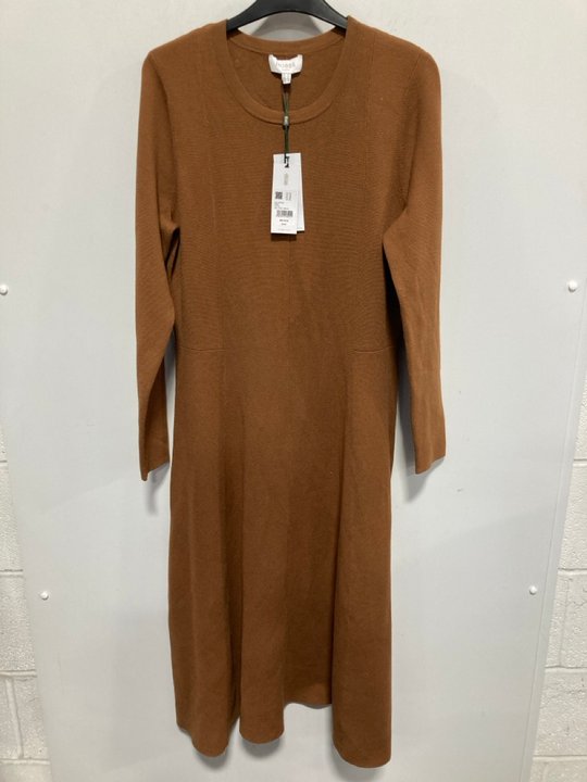 Lot 42  
            Marchington SR12 - Parcel Delivery Only 

                
HOBBS LONDON LIZA KNITTED DRESS IN TOFFEE - UK SIZE:B 16 - ORIGINAL RRP: £149.00:...