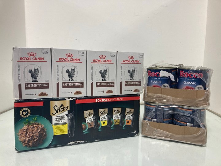 Lot 436  
            Marchington SR12 - Parcel Delivery Only 

                
QTY OF ASSORTED PET FOOD ITEMS TO INCLUDE SHEBA FINE FLAKES GIANT VARIETY PACK - ...