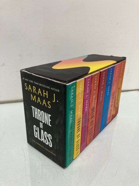 Lot 466  
            Marchington SR12 - Parcel Delivery Only 

                
THRONE OF GLASS COMPLETE COLLECTION BY SARAH. J. MAAS: LOCATION - I12