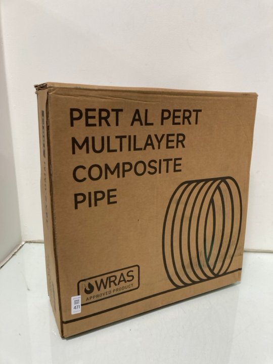 Lot 471  
            Marchington SR12 - Parcel Delivery Only 

                
PERT AL PERT MULTILAYER COMPOSITE PIPE 100M: LOCATION - I12