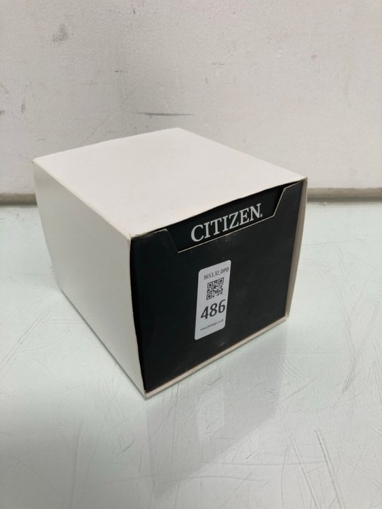 Lot 486  
            Marchington SR12 - Parcel Delivery Only 

                
CITIZEN CHRONOGRAPH QUARTZ BLUE DIAL MENS STAINLESS STEEL WATCH: LOCATION - I11