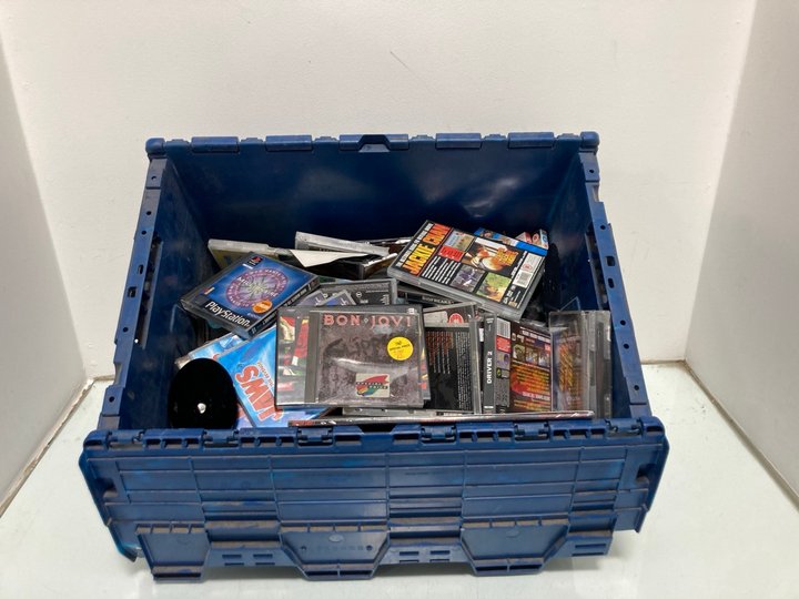 Lot 502  
            Marchington SR12 - Parcel Delivery Only 

                
QTY OF ASSORTED CDS AND DVDS TO INCLUDE BON JOVI SLIPPERY WHEN WET CD (18+ ID REQ...